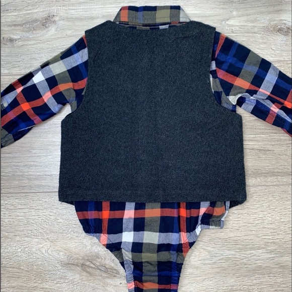 Cat & Jack Dress Vest 2T Charcoal Gray Holiday Vest 2T Dark Gray - Picture 11 of 12